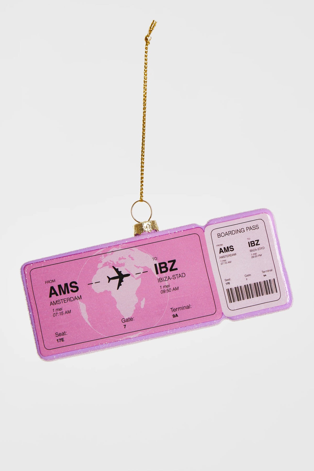 YUP IN DE BOOM Boardingpass Amsterdam - Ibiza