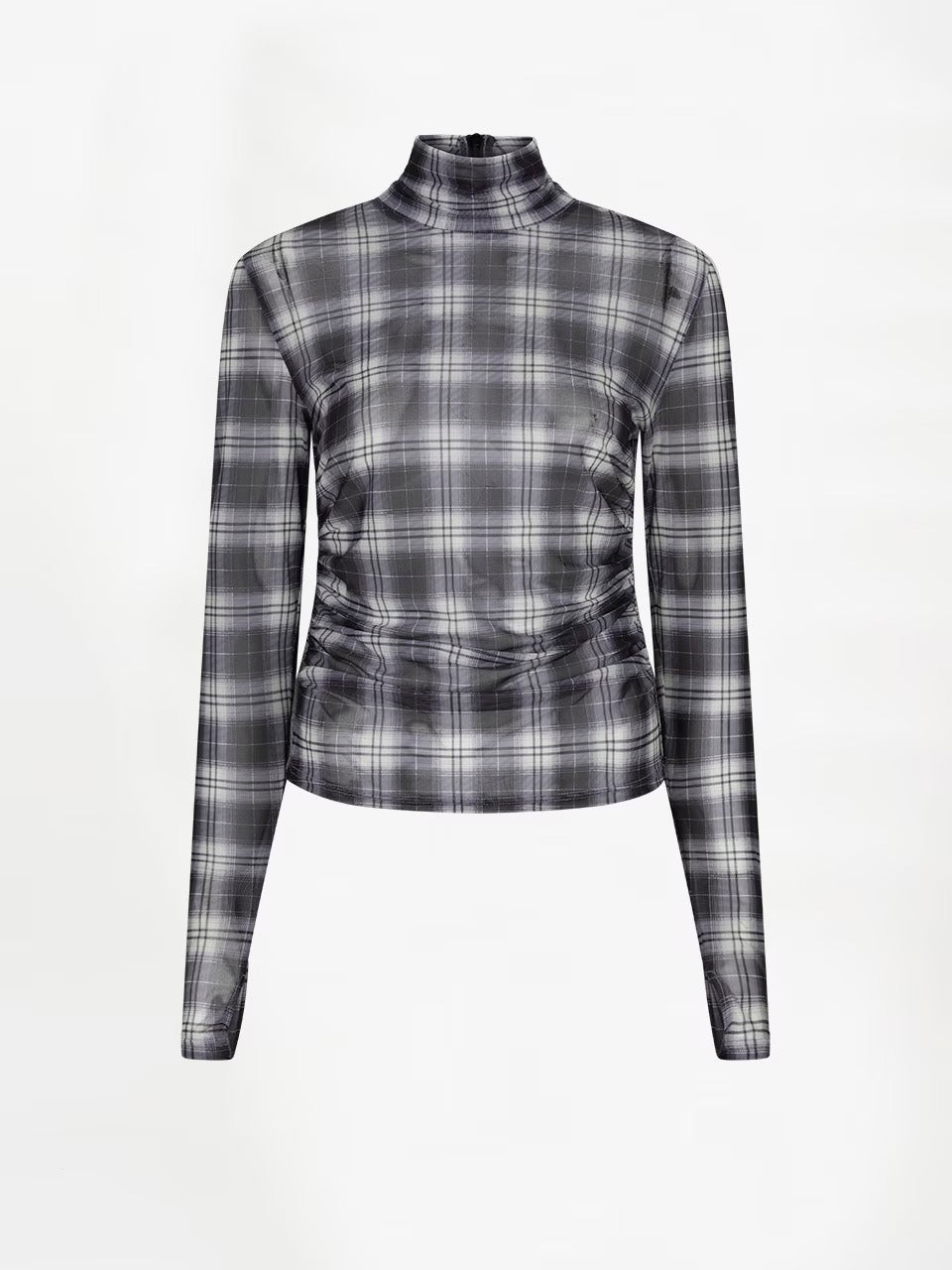 Dante 6 Casha printed check mesh top