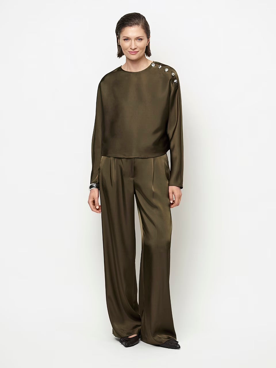 Dante 6 Jules bold satin smart pants