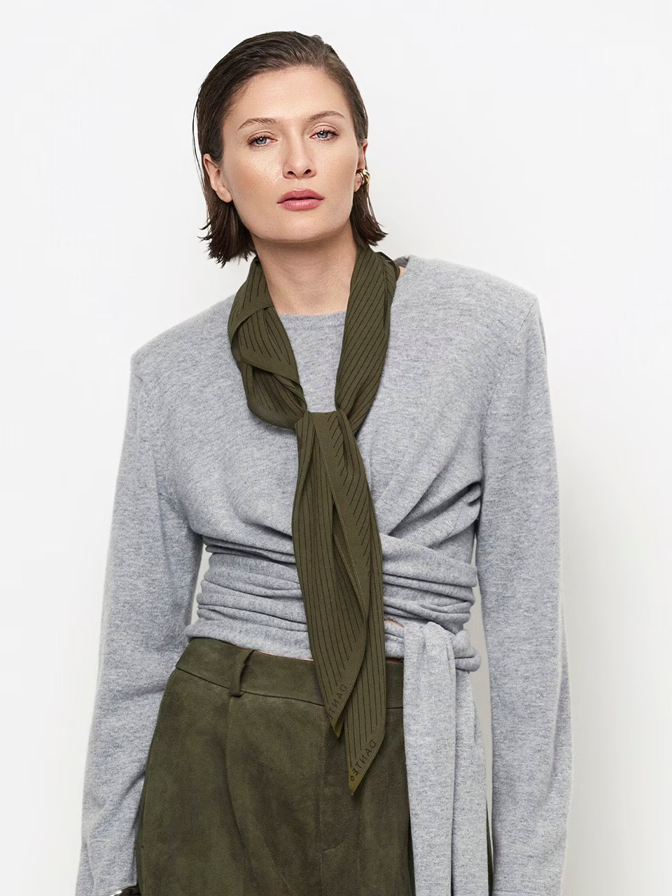 Dante 6 Pinstripe printed scarf