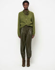 Dante 6 Minora faux leather barrel pants