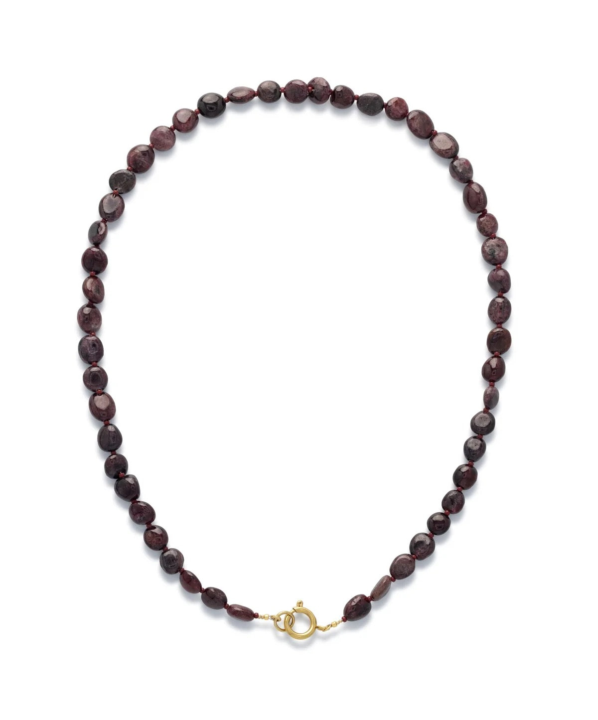 Le Veer Garnet Stone ketting