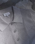 Dante 6 Fayza Metallic knitted polo