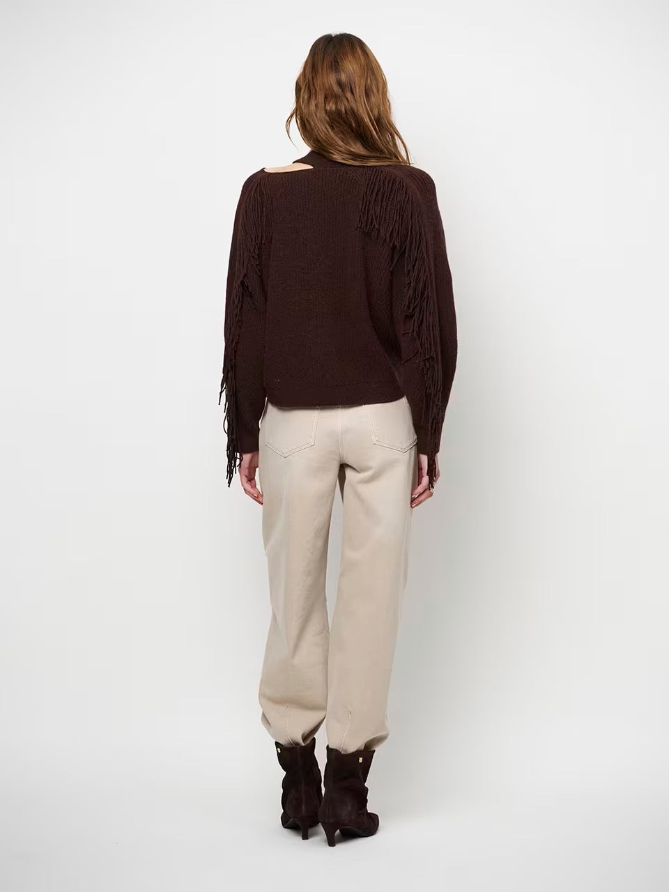 Dante 6 Siega cut out Fringe sweater