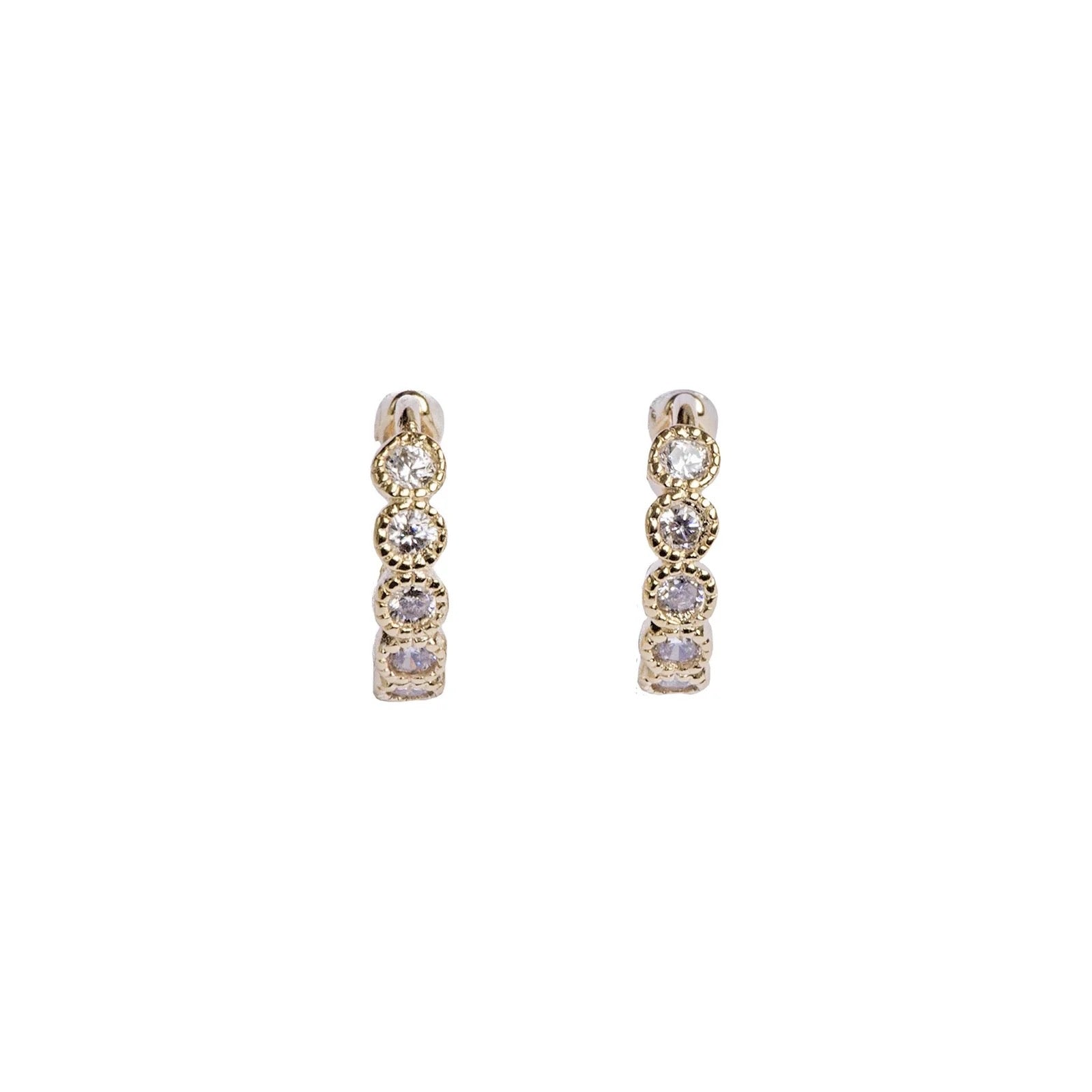 Bobby Rose Swarovski clip white