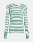 Penn and Ink groen gestreept shirt