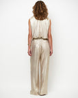 Dante 6 Aurora embellished metallic top