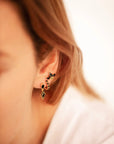 Bobby Rose Swarovski clip black