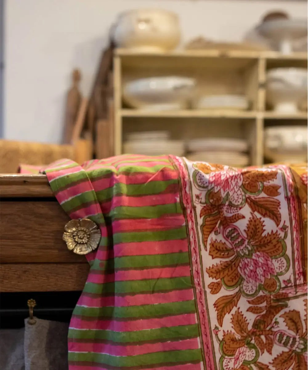 Doing Goods Marigold Table throw in tote bag