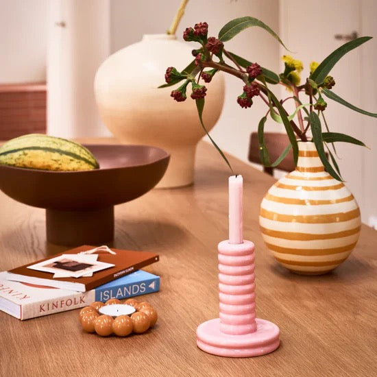 Urban Nature Culture candle holder Kabelo, mellow rose