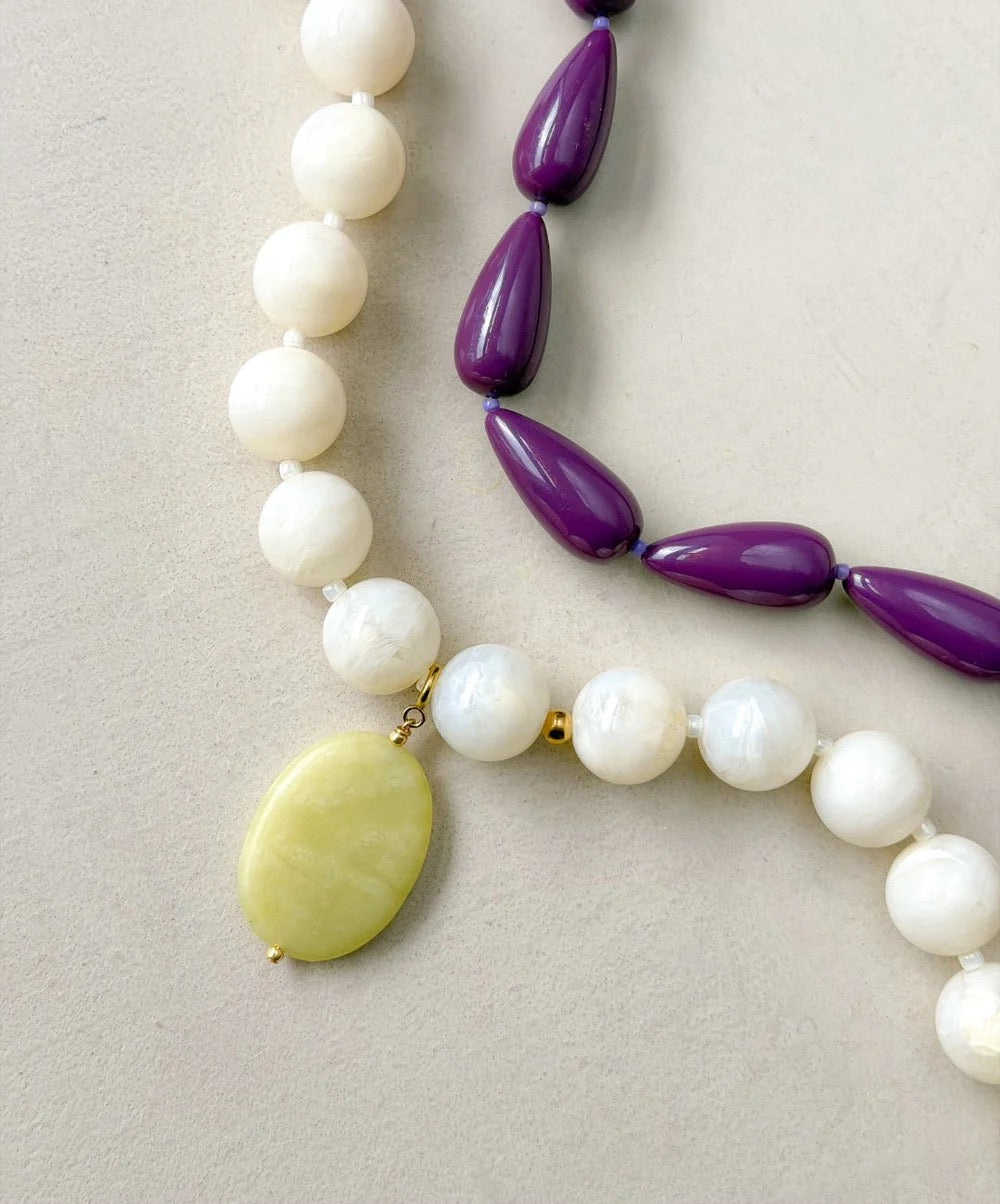 Le Veer Muse ketting purple
