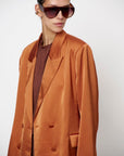Dante 6 Sevigny relaxed satin blazer