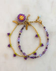 Le Veer Purple passion armband