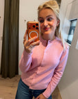 Samsoe Samsoe Nor short cardigan roze