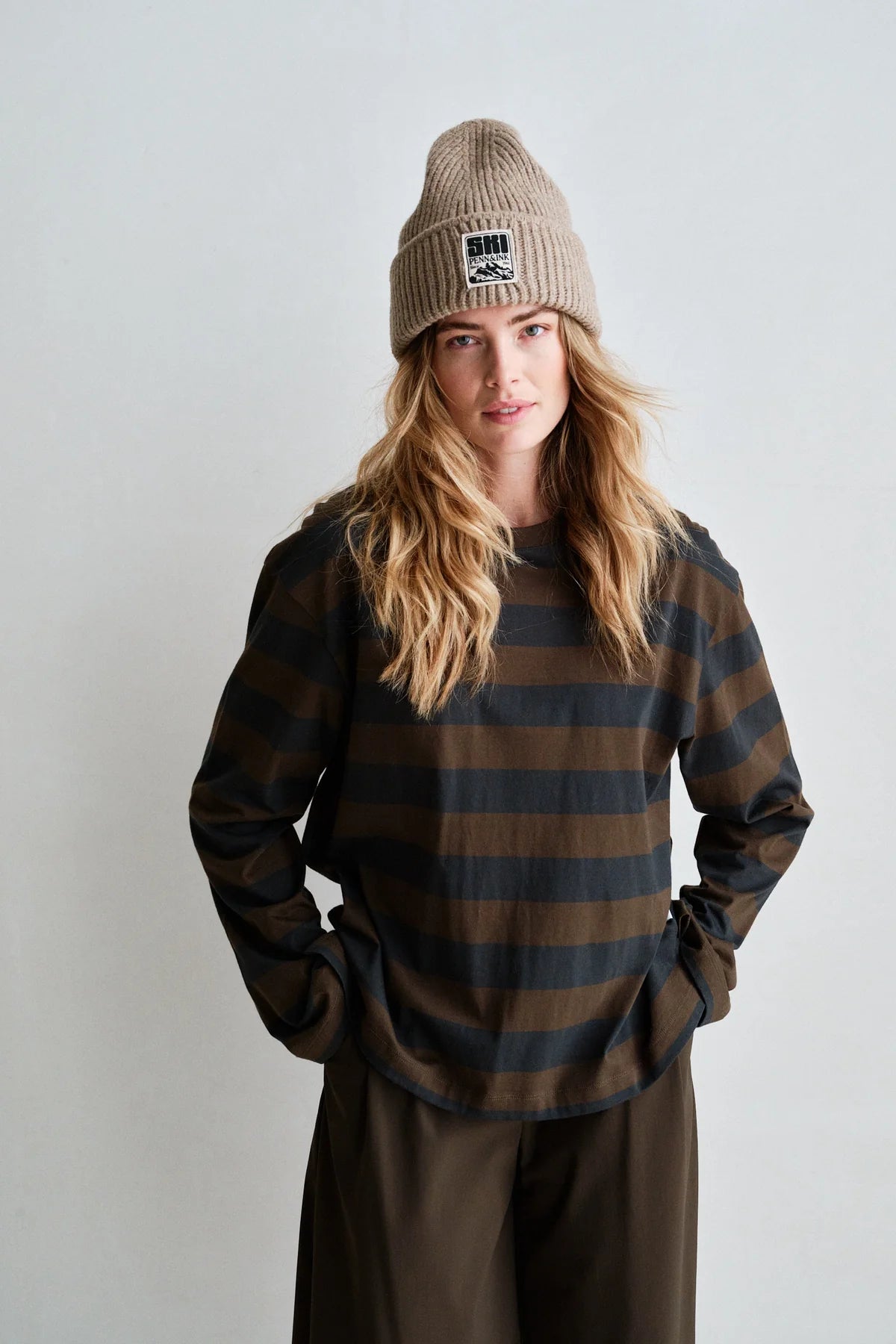 Penn and Ink Longsleeve stripe