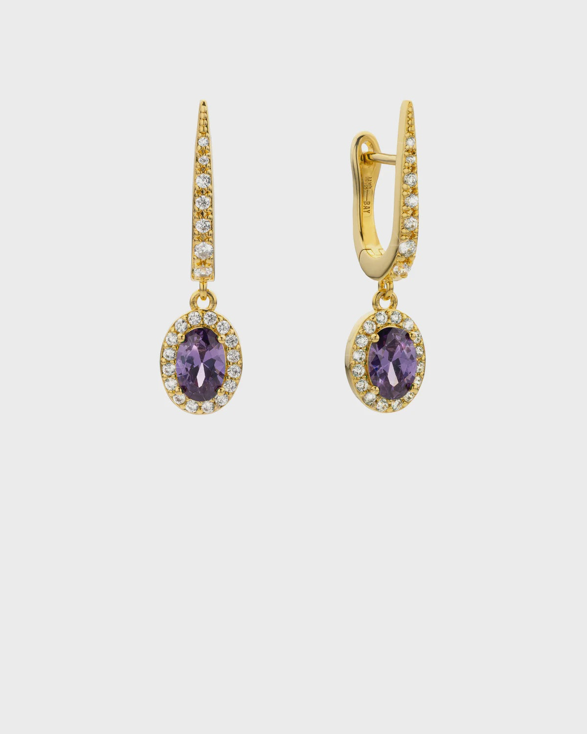 MYA-BAY Amethyst Dynasty oorbellen