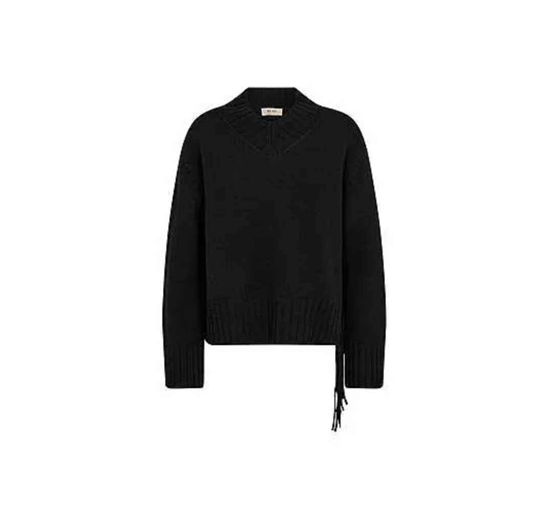 Mos Mosh Eshala Fringe V-Neck knit
