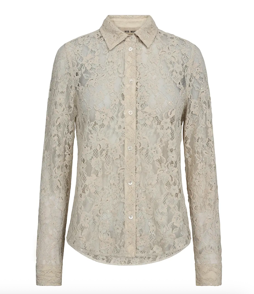 Mos Mosh Kether Lace tie shirt