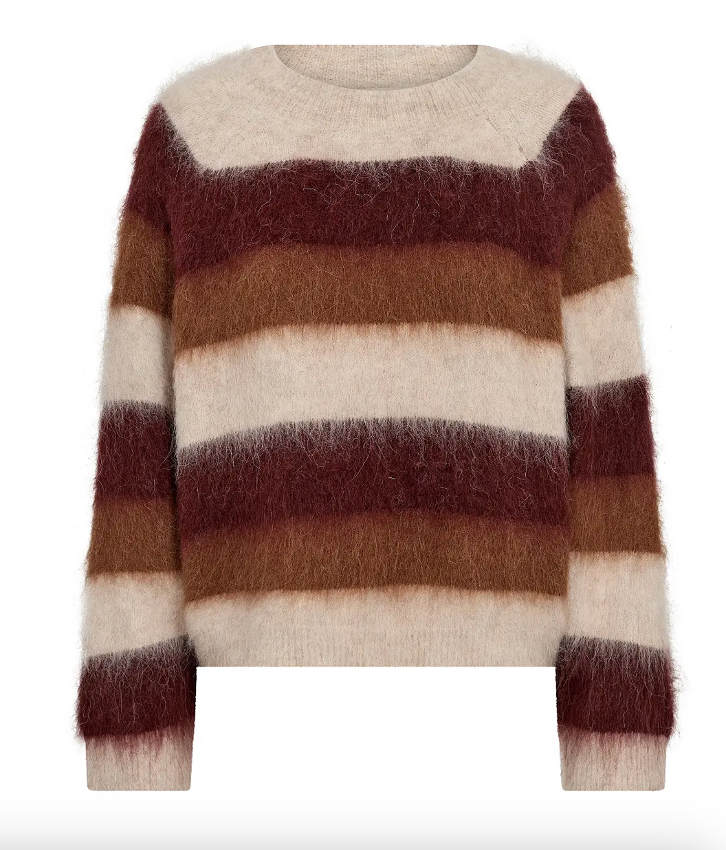 Mos Mosh Suvi Stripe knit beige