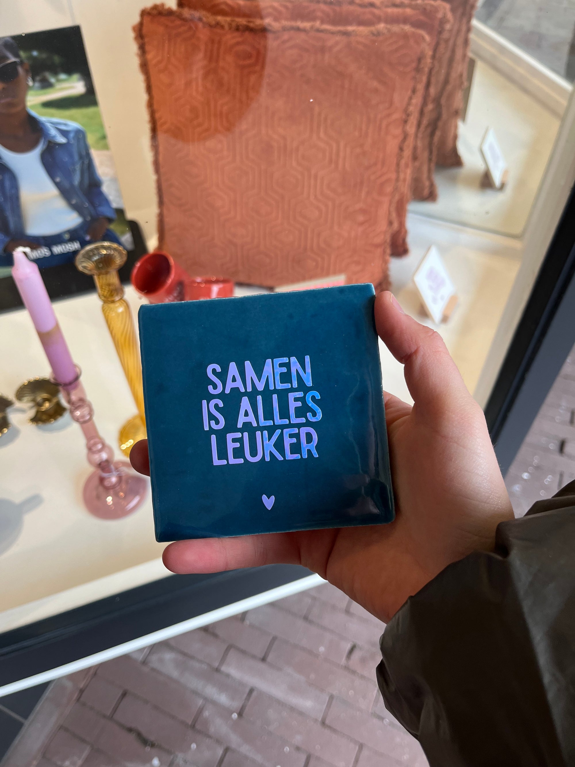 Tegeltje Samen is alles leuker