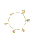 All The Luck In The World Sunlight Goldplated Bracelet Charms Multi