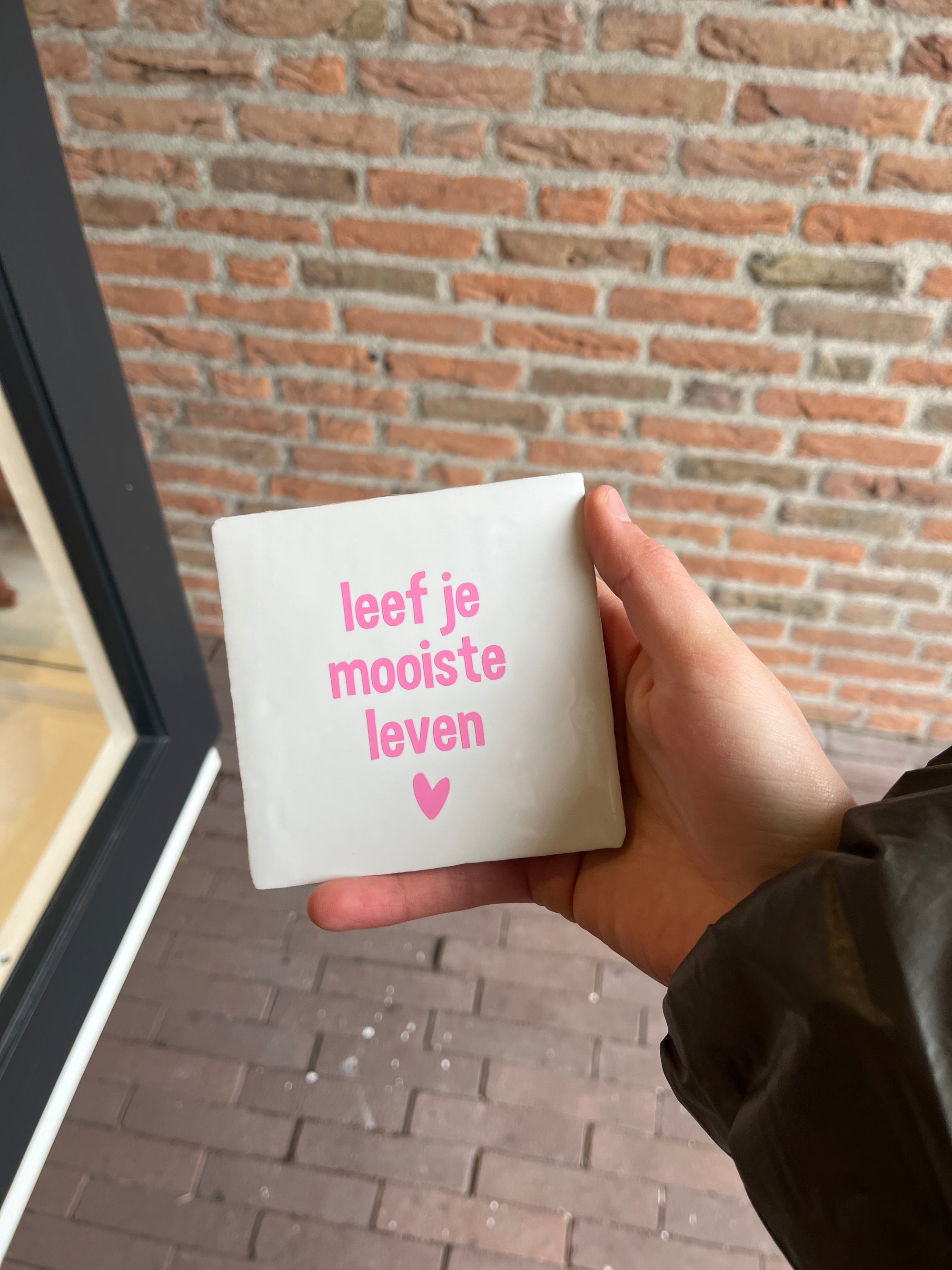 Tegeltje Leef je mooiste leven