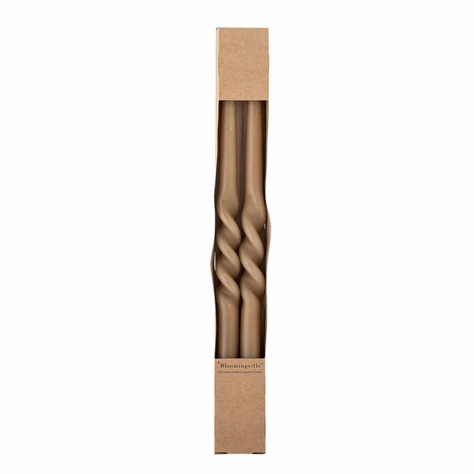 Bloomingville Twist Candle, Brown