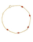 All The Luck In The World Sunlight Goldplated Bracelet Charms Red Eye