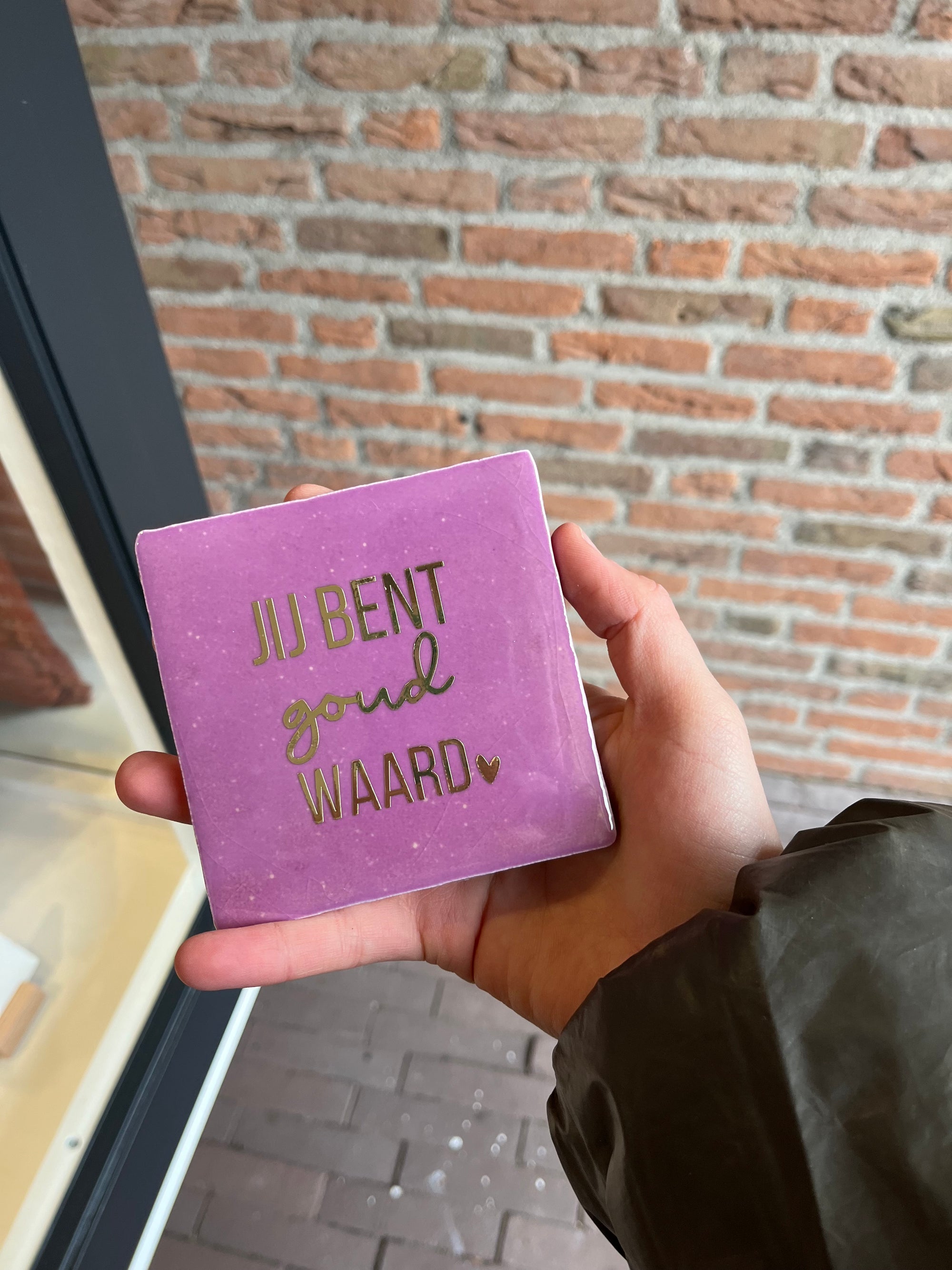 Tegeltje Jij bent goud waard